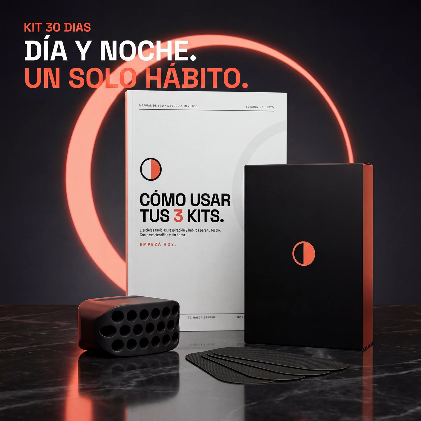 TNE® - Kit 30 días (Ejercitador + Cintas + Guía): Transforma tu rostro a su mejor versión