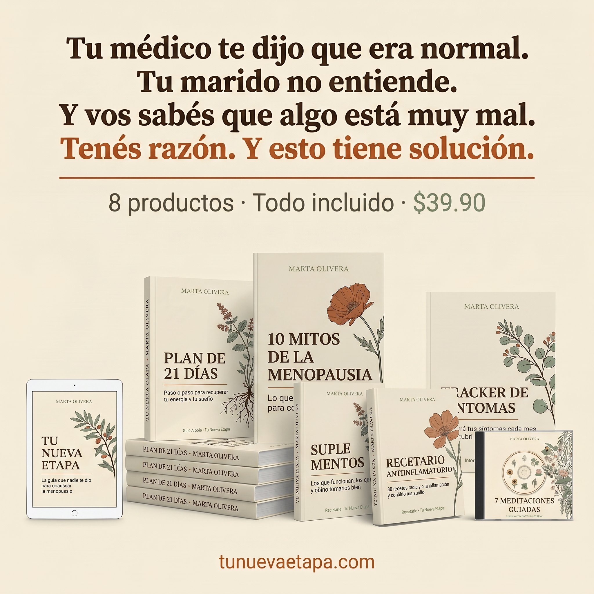 Tu Nueva Etapa — Pack Más Vendido | eBook + Audiolibro + Recetario + Plan 21 días